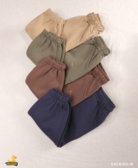 تصویر شلوار جاگر داخل کرک مدل 15739 مناسب ۳ تا ۱۰ سال رنگ نسکافه ای 