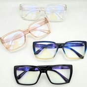 تصویر عینک بلوکات تیفانی همراه کاور و دستمال رایگان - بژ عسلی TIFFANY&CO UV400