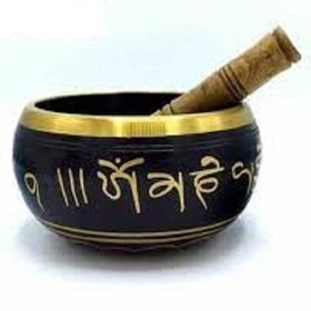 تصویر کاسه تبتی طرح دار سایز 9 سانتی متر 