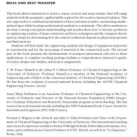 خرید و قیمت دانلود کتاب Mass and heat transfer : analysis of mass ...