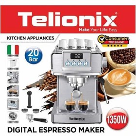 تصویر اسپرسو ساز تلیونیکس مدل TEM5154 Telionox TEM5154 Espresso maker