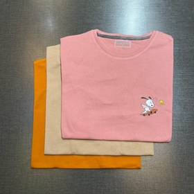 تصویر تیشرت زنانه نخ پنبه کد 404061 