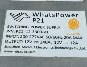 تصویر پاور P21 مناسب واتس ماینر M21S M20S استوک درحد Power P21