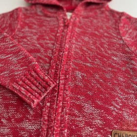 تصویر ژاکت بچگانه بافت کلاه دار 20037 