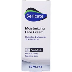 تصویر کرم مرطوب کننده صورت و گردن سري کيت 50 ميلی گرم Sericate Moisturizing Face Cream For Normal And Dry Skin 50 Ml
