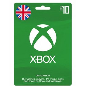 تصویر گیفت کارت ایکس باکس 10 پوندی انگلیس (UK) 