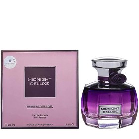 تصویر مید نایت دلوکس ادو پرفیوم زنانه ام پی اف Midnight Deluxe Eau de Parfum For Women Mpf حجم 100 میلی لیتر عطر و ادکلن (UNISEX) 100 میلی لیتر