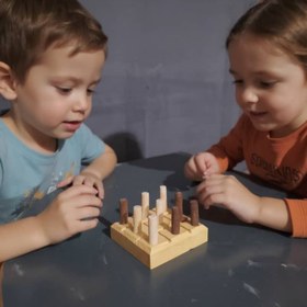 تصویر بازی دوز مدل چوبی 