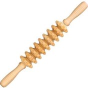تصویر غلتک ماساژ چوبی پزشکی والکری ، کمر، گردن، پشت، پا، ابزار ماساژ، رفع سلولیت، کیفیت درجه یک 