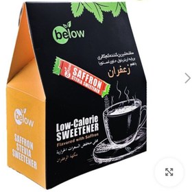 تصویر ساشه شیرین کننده کم کالری بر پایه اریتریتول استویا با طعم زعفران بیلو - 1 گرم بسته 50 عددی ادویه و چاشنی بیلو