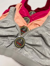 تصویر نیم تنه نخ پنبه پاموک کد ۴۰۱۴ - کرم / Xl 