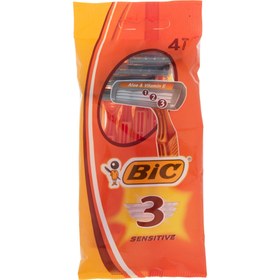 تصویر خود تراش 3 لبه بیک مناسب پوست های حساس Bic Sensitive Blade