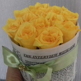 تصویر باکس گل رز زرد 
