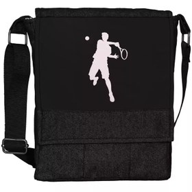 تصویر کیف دوشی چی چاپ طرح ورزش تنیس tennis 