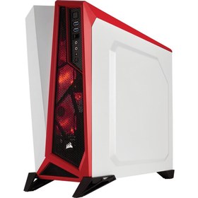تصویر کیس کورسیر مدل کارباید اسپک آلفا ا CARBIDE SPEC Alpha BLACK & RED Mid-Tower ATX Case CARBIDE SPEC Alpha BLACK & RED Mid-Tower ATX Case
