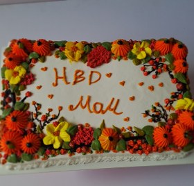 تصویر کیک پاییزی شماره دو 