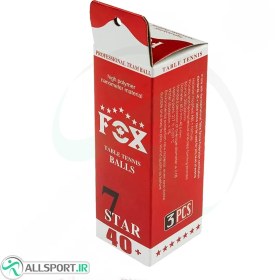 تصویر توپ پینگ پونگ 7 ستاره فوکس Fox 
