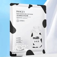 تصویر ماسک ورقه ای شیرگاو ایمیجز ا Images Face Mask With Milk Extract Weighing Images Face Mask With Milk Extract Weighing