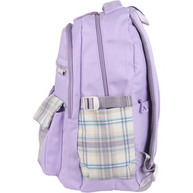 تصویر کوله پشتی کیوت طرح چهارخونه کد 9517 Cute backpack with checkered design, code 9517