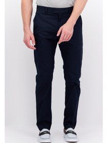 تصویر شلوار کتان مردانه فیت باریک کشی، رنگ سرمه‌ای برند esprit Men Slim Fit Solid Stretchable Chino Pants, Navy