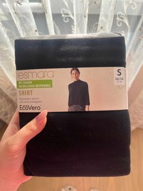 تصویر بلوز یقه گرد سه سانت مشکی برند اسمارا آلمان - S(مناسب ۳۶تا۴۰) 