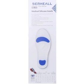 تصویر کفی طبی سیلیکونی کف پا برهیل مدل SL15 berheall medical silicone insole sl15