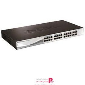 تصویر سوئیچ 28 پورت دی لینک مدل DGS-1210-28P D-Link DGS-1210 28-Ports PoE with 4 Gigabit SFP ports Gigabit Smart Switch