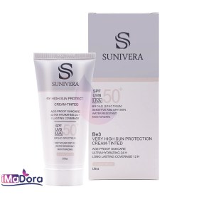 تصویر كرم ضد آفتاب سانیورا رنگی مناسب پوست حساس و خشک SPF50 Sunivera Sunscreens Tinted For sensitive and Dry Skin Cream SPF50