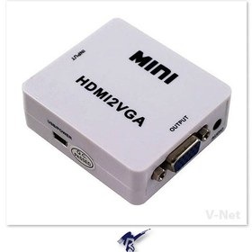 تصویر تبدیل ورودی HDMI به VGA مدل V-COHD2VGAM وی نِت 