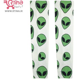 تصویر ساق دست پارچه ای رنگ روشن مدل alien 