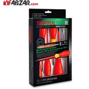 تصویر مجموعه پیچ گوشتی ضد برق 6 عددی تاپ تول TOPTUL مدل GFE-0605 