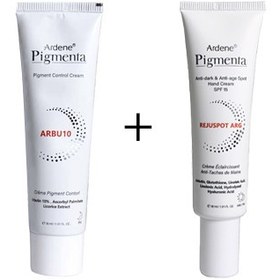 تصویر پک کرم ضد لک دست و ضد لک آربوتین10% پیگمنتا آردن Ardene Pigmenta ARBU10 & REJUSPOT ARG Pack of 2 Pigment Control Cream