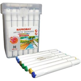 تصویر ماژیک مپرومکس 36 رنگ دوسر 