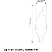 تصویر چراغ LED براکتی ۸۰ وات ۱۲۰cm با بدنه آلومینیومی و درایور جداگانه افراتاب 