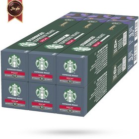 تصویر 6 بسته کپسول قهوه استارباکس starbucks مدل رست اسپرسو بدون کافئین espresso roast decaf پک 10 تایی 