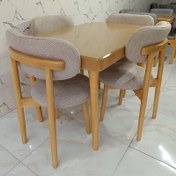تصویر میز و صندلی ناهارخوری چهارنفره نوبل 