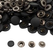 تصویر دکمه پرسی آلفا چهار پارچه روکش فلزی سایز 15 