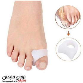 تصویر فاصله دهنده سیلیکونی انگشت شست پا ساده Hallux Valgus 