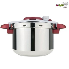 تصویر زودپز و بخارپز 6 لیتر P4620733 تفال ا Tefal P4620733 Minut Perfect Pressure Cooker Stainless Steel 6 L Tefal P4620733 Minut Perfect Pressure Cooker Stainless Steel 6 L