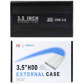 تصویر باکس هارد HDD 3.5" to USB3.0 + آداپتور ا USB3.0 3.5" External HDD Hard Disk Aluminum SATA drive adapter USB3.0 3.5" External HDD Hard Disk Aluminum SATA drive adapter