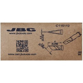 تصویر نوک هویه کاتری نانو جی بی سی JBC C115 