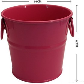 تصویر سطل فلزی دسته دار رنگی سایز 2 Metal Bucket with Handle