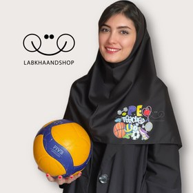 تصویر مقنعه معلمی چاپی ۳۹ 