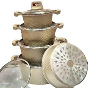 تصویر قابلمه 12 پارچه گرانیت (برند یونیک) 