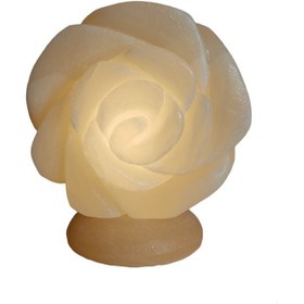 تصویر آباژور سنگ نمک مدل گل برجسته کد 03 نارنجی مدل 508131 