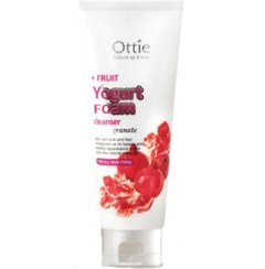 تصویر فوم پاک کننده انار اوتی Ottie Fruit Yogurt Foam Cleanser Pomegranate