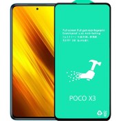 تصویر گلس سرامیکی براق Xiaomi Poco x3, f3 Glass Full Glue Screen Protector for Xiaomi Poco x3, f3