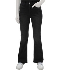 تصویر شلوار جین زنانه بوت کات مشکی آر ان اس RNS کد 11042377 