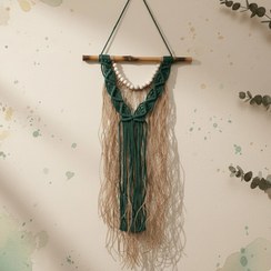 تصویر دیوارکوب مکرومه رافیا 