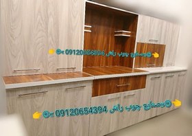 تصویر کابینت آشپزخانه آماده سه متری حاضری 3 متری ام دی اف 09120654394 کابینت مهدوی (صنایع چوبی راش ) قیمت محصول بصورت 3متر پایین 3 متر بالا محاسبه میشود (پک کامل محصول)